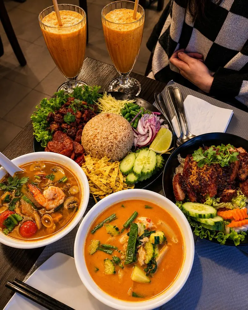 อาหารไทยหลากหลายเมนูที่ร้าน Thai Yim 2 ปารีสเขต 13